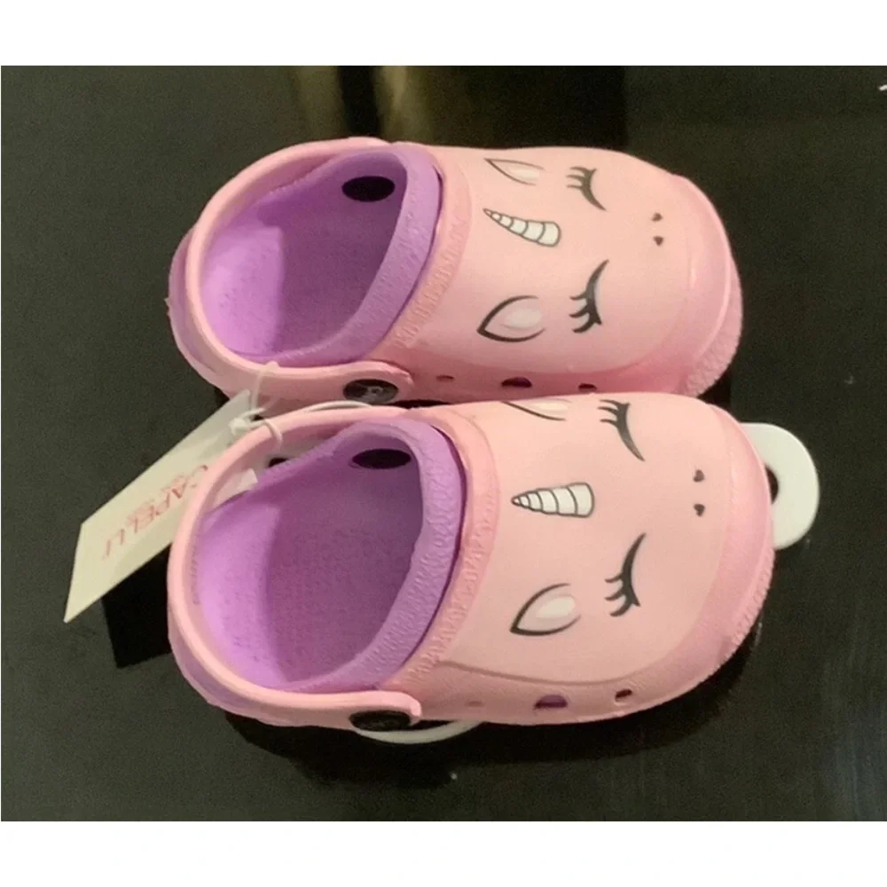 Capelli of New York Unicorn Kids Slippers - Pink and Purple